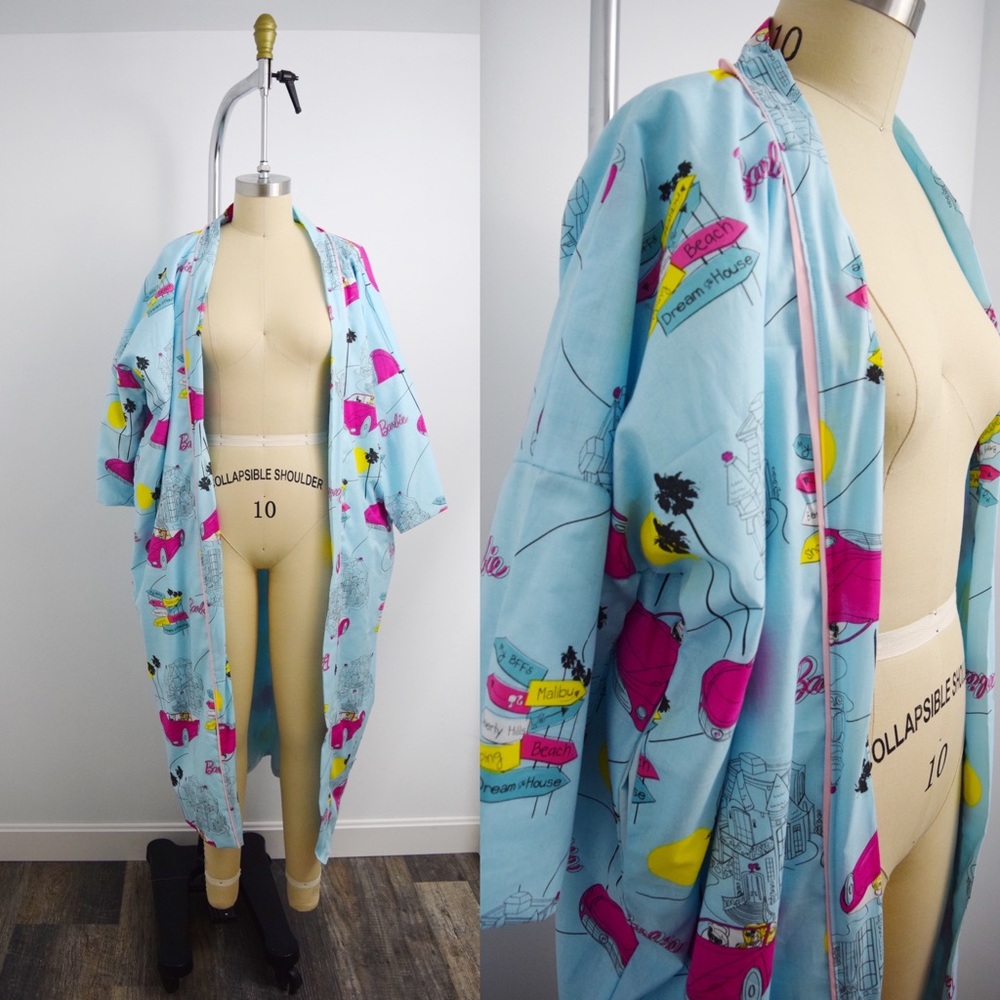 Oversized Malibu Barbie Handmade Cotton Duster Jacket